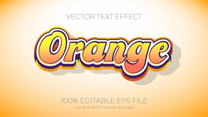 fruit editable text effect style, EPS editable text effect