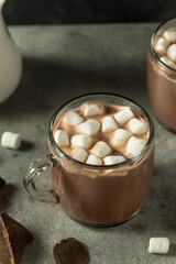 Fototapeta na wymiar Warm Refreshing Hot Cocoa Chocolate