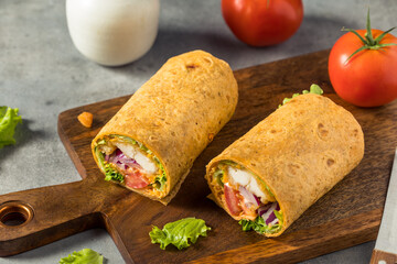 Homemade Fried Chicken Wrap