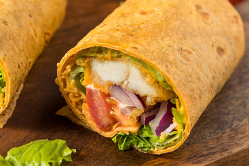 Homemade Fried Chicken Wrap