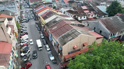 Ipoh, Malaysia - September 24, 2022: The Landmark Buildings and Tourist Attractions of Ipoh