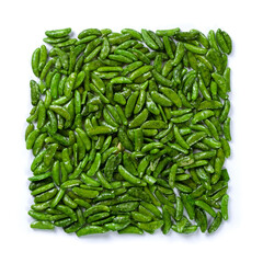 crackers for beer isolated on white background.