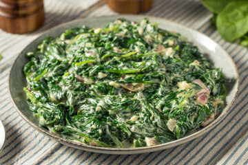 Homemade Creamed Spinach Side Dish