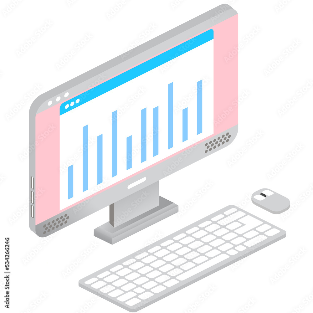 Poster data web analytics icon vector computer isolated