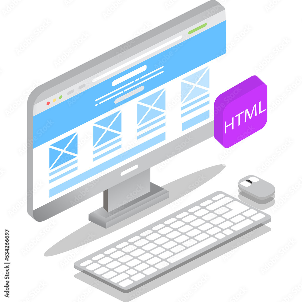 Aufkleber website layout create icon vector web page design