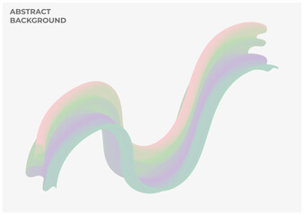 shapes wave rainbow color background