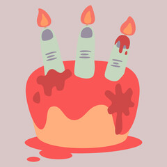 Zombie finger cupcakes⭐︎