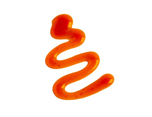 Tomato sauce or ketchup isolated on white background with clipping path, ingredients for cooking.