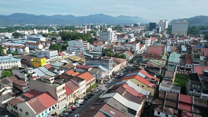 Ipoh, Malaysia - September 24, 2022: The Landmark Buildings and Tourist Attractions of Ipoh