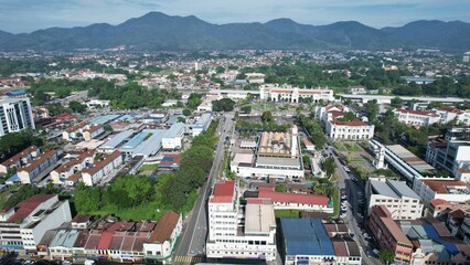 Ipoh, Malaysia - September 24, 2022: The Landmark Buildings and Tourist Attractions of Ipoh