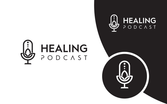 Healing Podcast logo vector