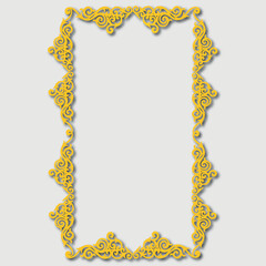 Frame, in the style of an ornament, Vector illustration eps 10, Art.