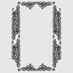 Frame, in the style of an ornament, Vector illustration eps 10, Art.