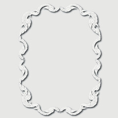 Frame, in the style of an ornament, Vector illustration eps 10, Art.