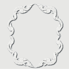 Frame, in the style of an ornament, Vector illustration eps 10, Art.