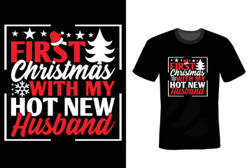 Fototapeta premium Christmas Day T-shirt Design template