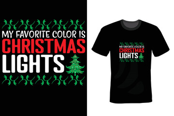 Fototapeta premium Christmas Day T-shirt Design template