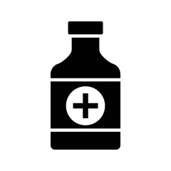 Pill bottle Medications  vector logo illustration