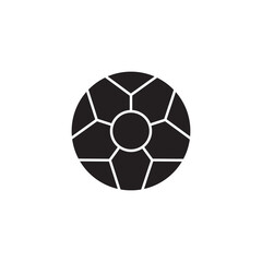 Ball Icon Vector Illustration Flat Design Trendy