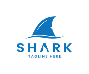 Shark Fin Icon Logo Design. Shark Logo Design