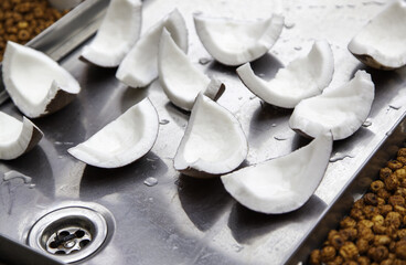 Coconut chunks and tiger nuts