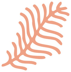 Plant decoration, nature design element. PNG with transparent background.