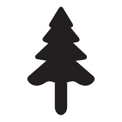 Christmas Tree Icon Vector Illustration Flat Design, Christmas Pine Tree Icon Vector Style 