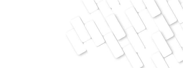 Abstract white geometric overlapping square pattern, design of technology background with shadow. Vector illustration. You can use for add, poster, design artwork, template, banner, wallpaper
