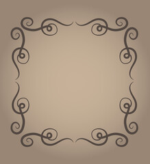 Hand drawn elements and monograms.