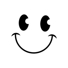 Smiley Face icon vector. Happy Face illustration sign. laugh symbol or logo.