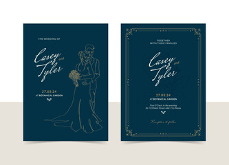 Infinity wedding invitation