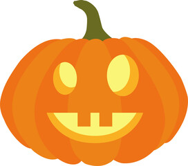 halloween pumpkin lantern monster face