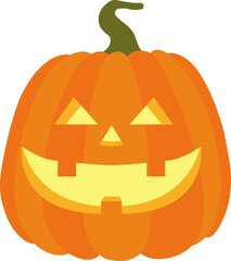 halloween pumpkin lantern monster face