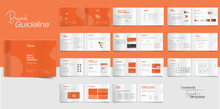 Landscape Minimalist Brand Guidelines Design Brand Manual Brand Style Guideline Brand Book 