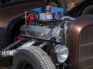 vintage car engine