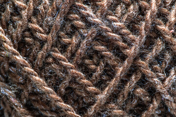 Threads for sewing and knitting close-up