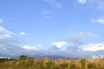Obraz premium sky and rocks with a mountain of background, Fusagasuga
