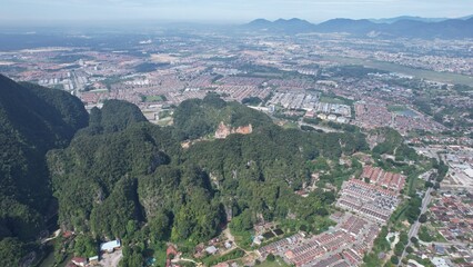 Fototapeta premium Ipoh, Malaysia - September 24, 2022: The Landmark Buildings and Tourist Attractions of Ipoh