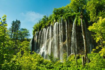 waterfall in plitvice national park