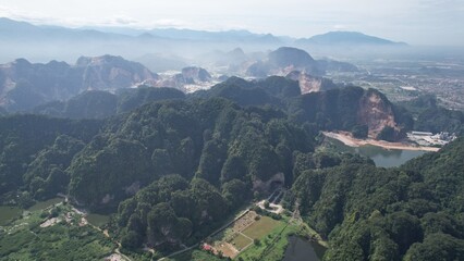 Ipoh, Malaysia - September 24, 2022: The Landmark Buildings and Tourist Attractions of Ipoh