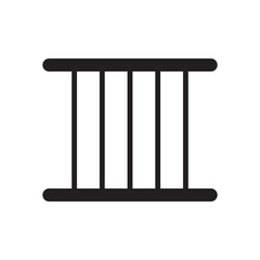 Jail Icon Vector Design Trendy