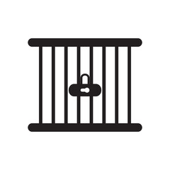 Jail Icon Vector Design Trendy