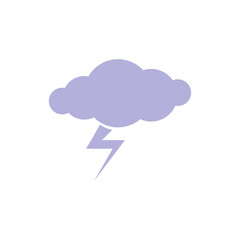 Cloud and thunderstorm icons illustration, weather icons, forecats. Perfect for icons, illustration, design elements.