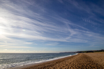 The magnificent beach at Slapton Sands in Devon, UK