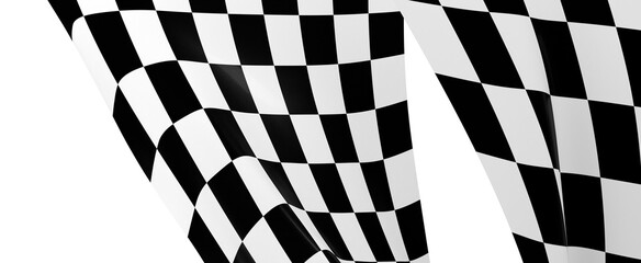 Obraz premium checkered flag, end race background