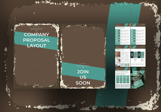 Proposal Layouts with Vintage Backgrounds