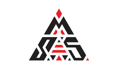 Creative triangle three letter logo  design