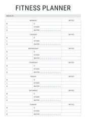 Simple Fitness Planner