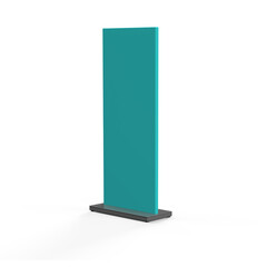 Empty Mock-up for customizable vertical advertising display stand pylon 1