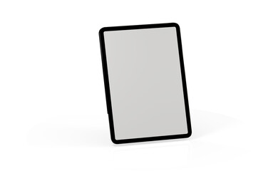 Tablet pc  computer with blank screen 3d